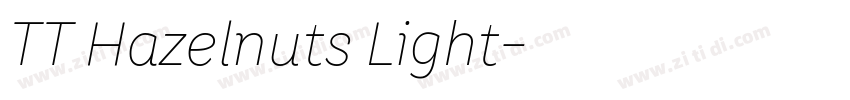 TT Hazelnuts Light字体转换